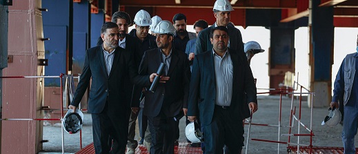 بازدید مدیر عامل بانک ملی ایران و هیئت همراه از پروژه الماس تهران
